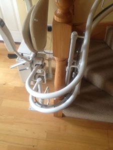 curved stairlift rail